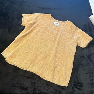 FLAX LINEN SHIRT YELLOW